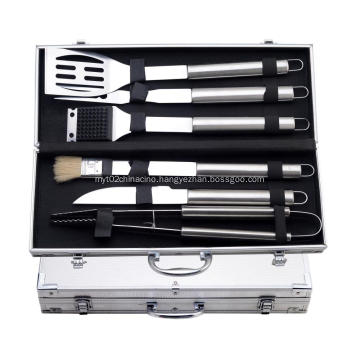 barbecue set with case